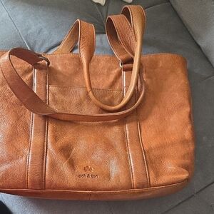 Brown Leather Tote Bag